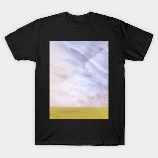 Watercolor stormy landscape 2 T-Shirt by WhalesWay